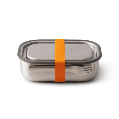 black blum stainless steel lunch box orange|stainless steel lunch box.